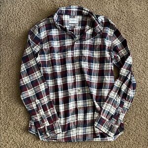 Casual button up plaid flannel